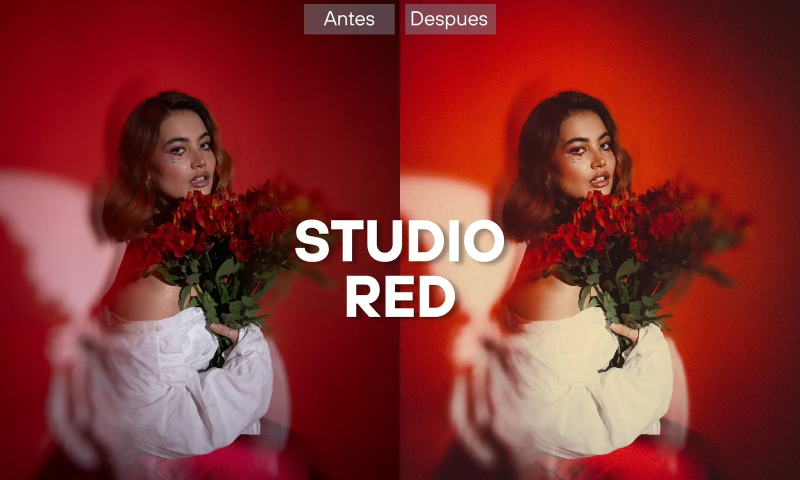 Antes y después con los presets Film Style